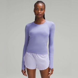 LULULEMON Swiftly Tech Lavender Long Sleeve Top